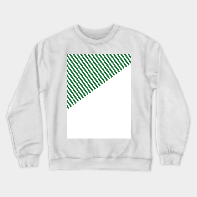 Norwich City 1989 - 1992 Retro Green & White Stripes Crewneck Sweatshirt by Culture-Factory